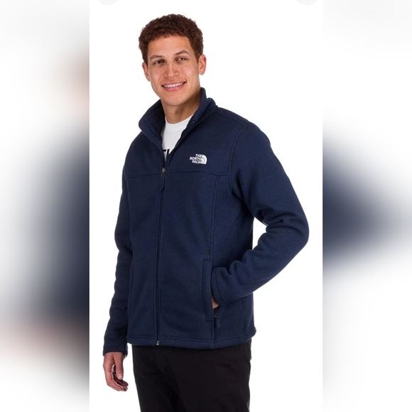 Tnf The North Face Tsillan full zip Summit Navy Blue Men's Fleece Jacket Small S - Picture 1 of 11
